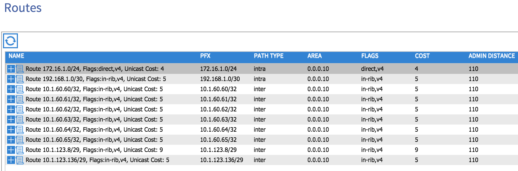 OSPF-Routes